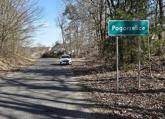 Droga na odcinku Pogorzelice -
