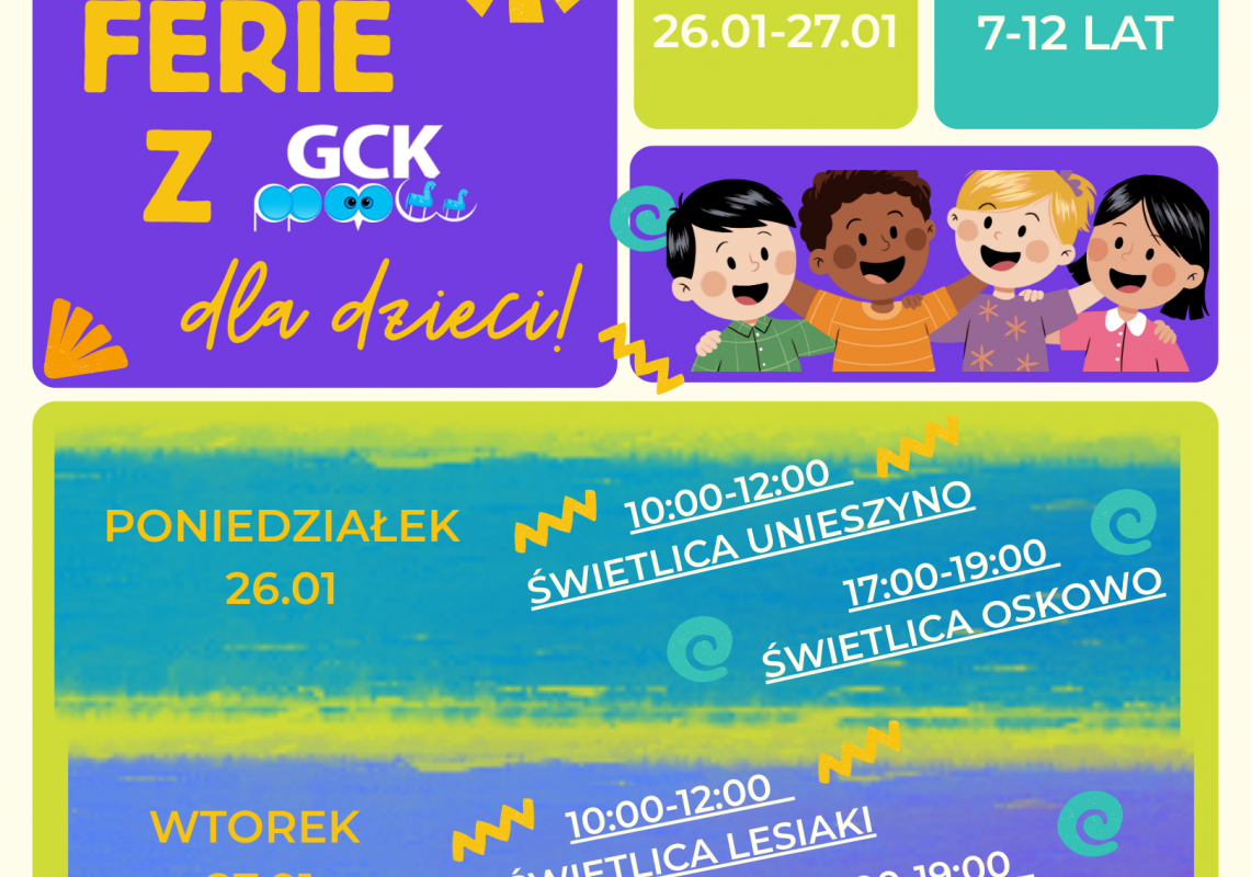 Ferie z GCK dla dzieci