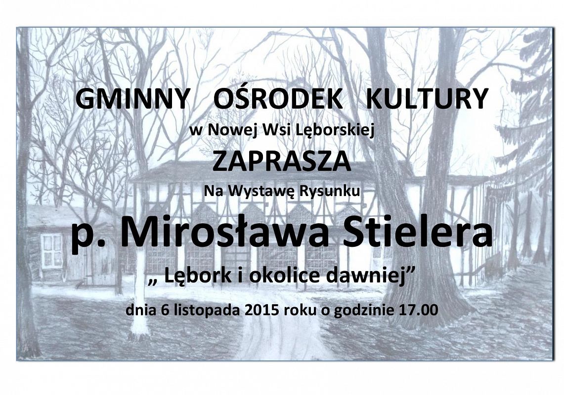 Zaproszenie na wystawę rysunku