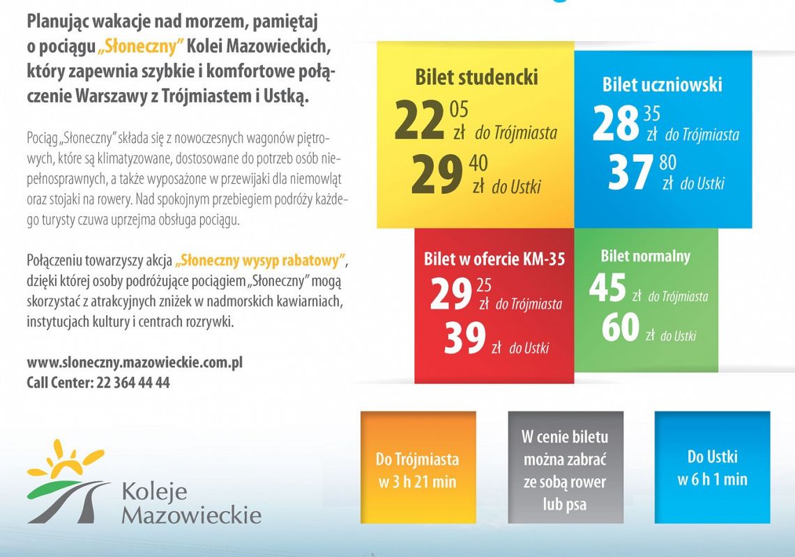 Wakacyjne połączenie Warszawy