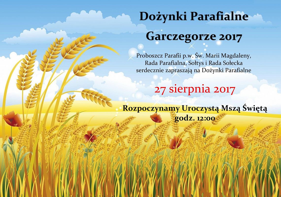 Dożynki Parafialne Garczegorze