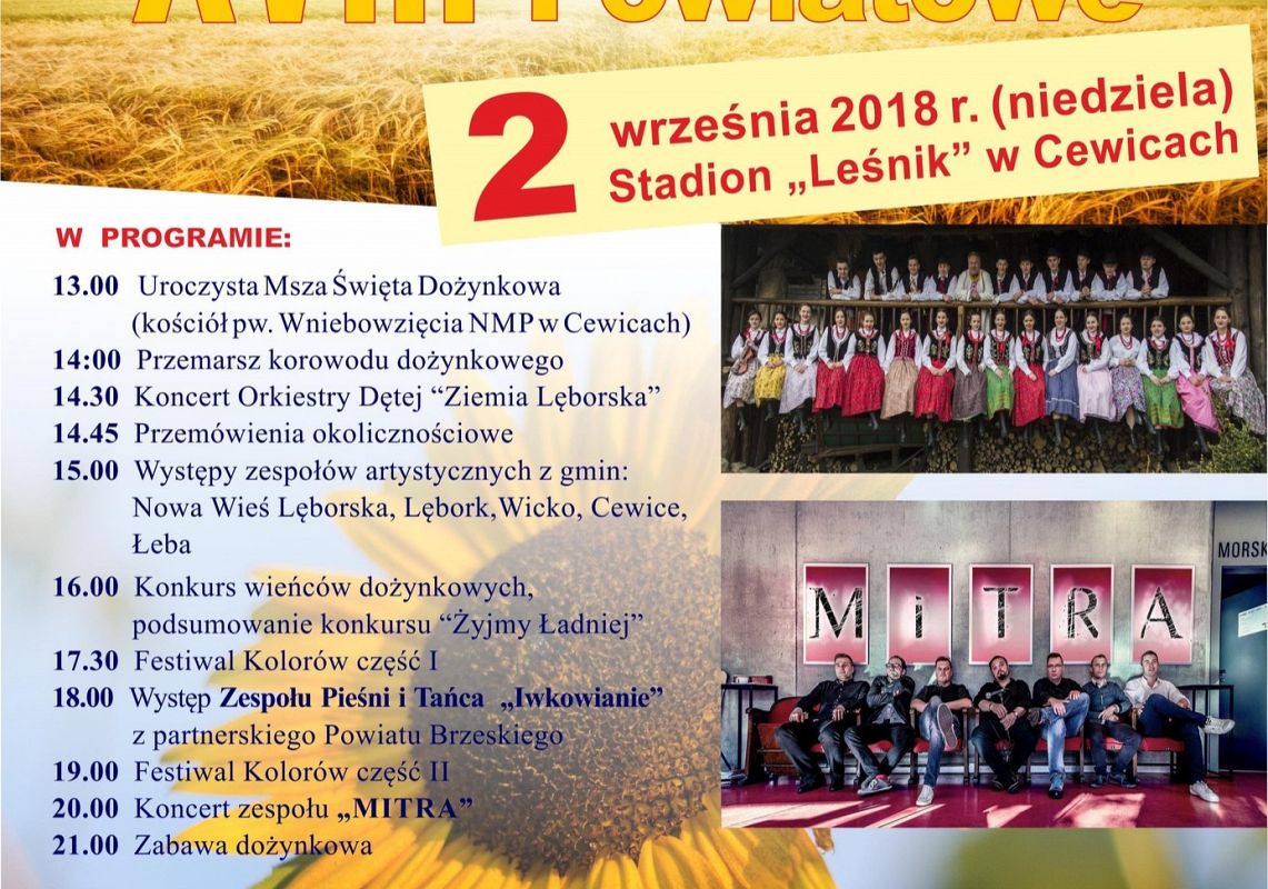 Zaproszenie na XVIII Dożynki