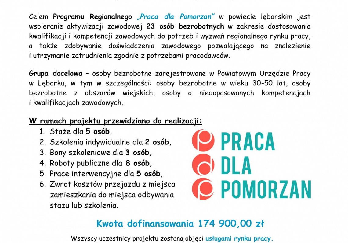 "Praca dla Pomorzan"