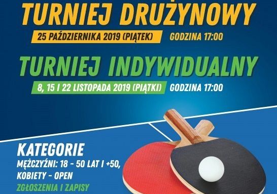 JESIEŃ Z TENISEM STOŁOWYM W