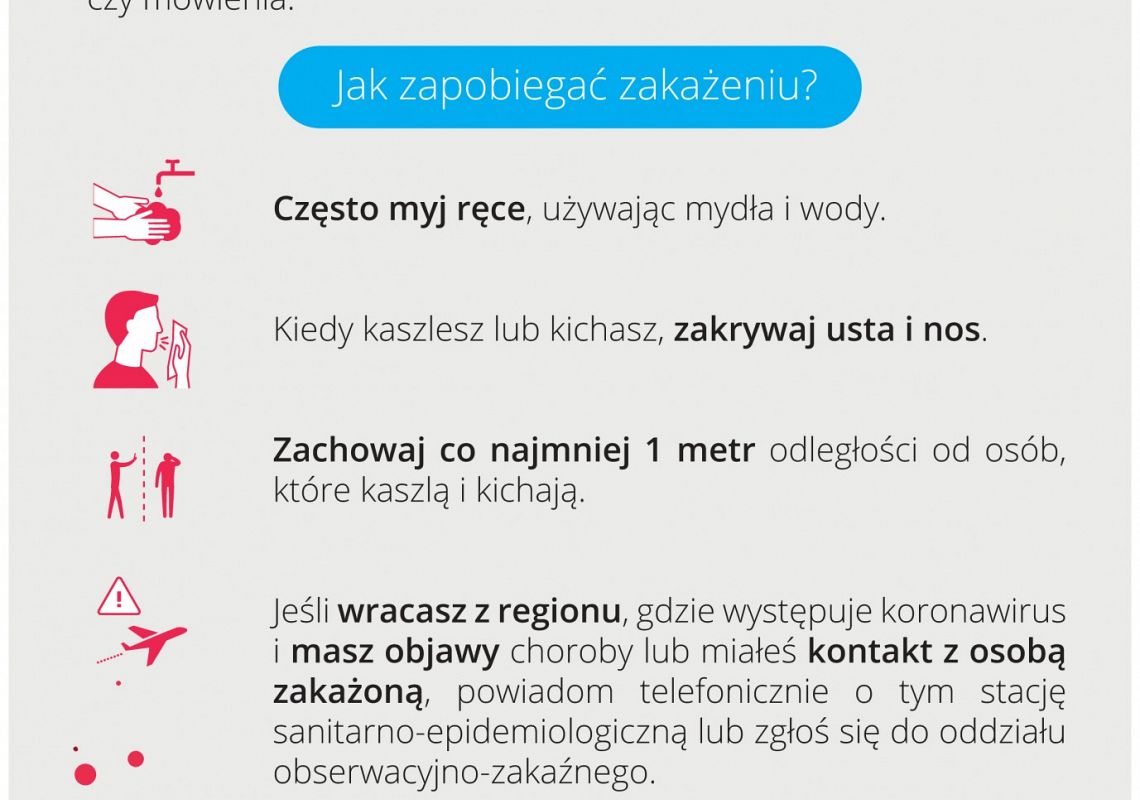 Koronawirus - jak zapobiec