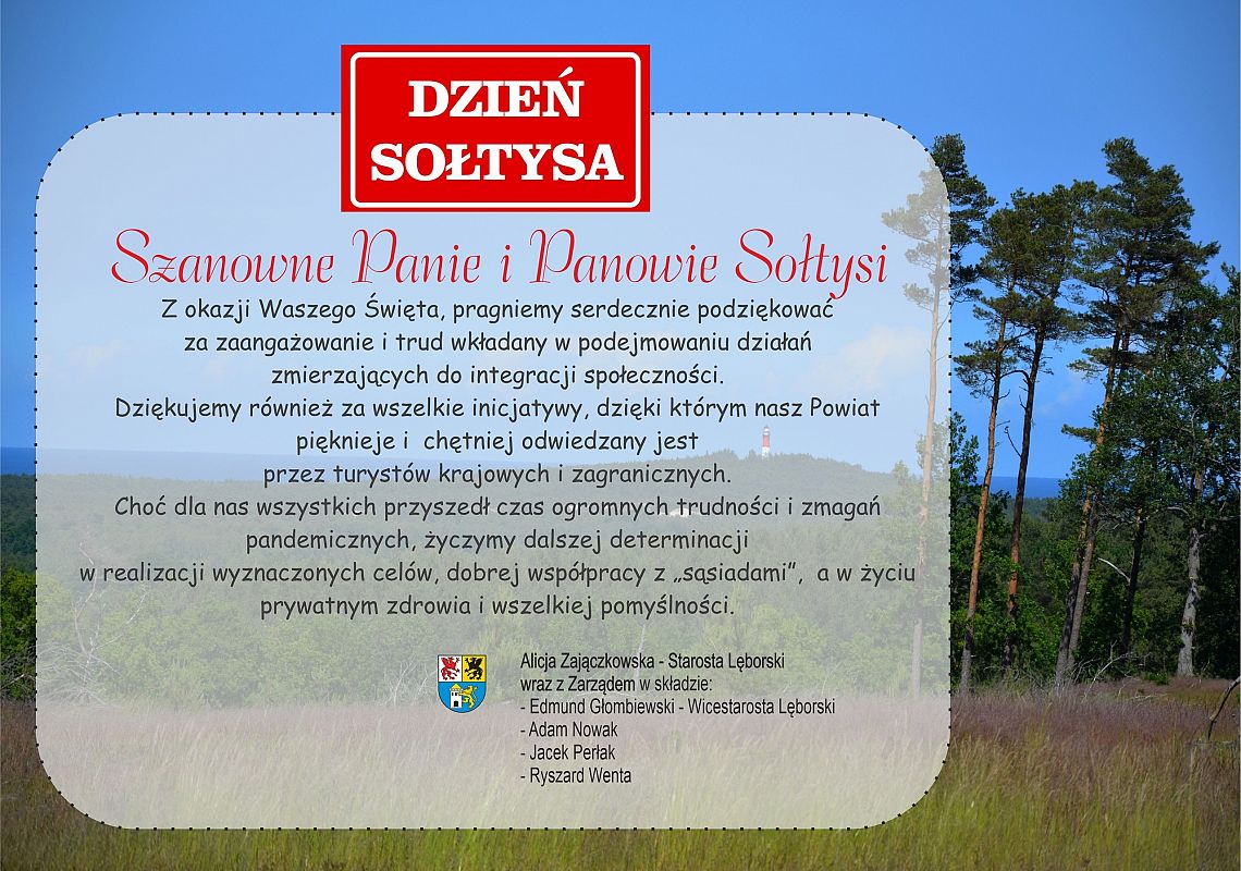 Życzenia Zarządu Powiatu