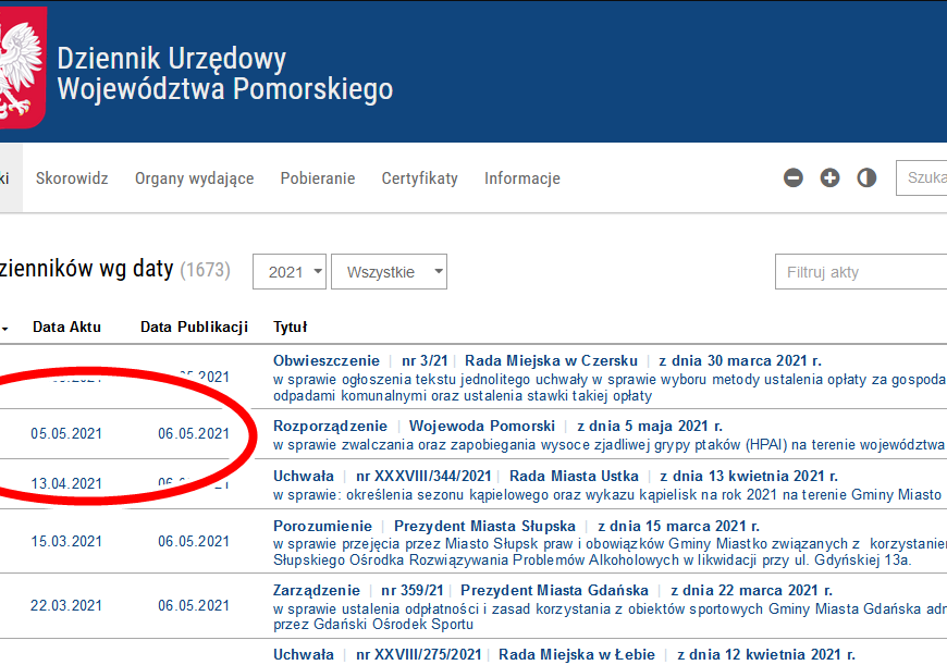 Rozporządzenie Wojewody w