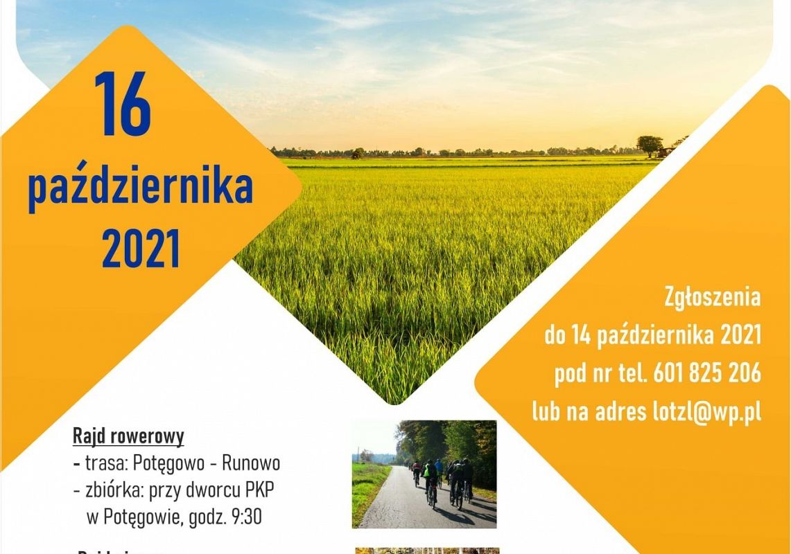 Plakat informacyjny rajdów