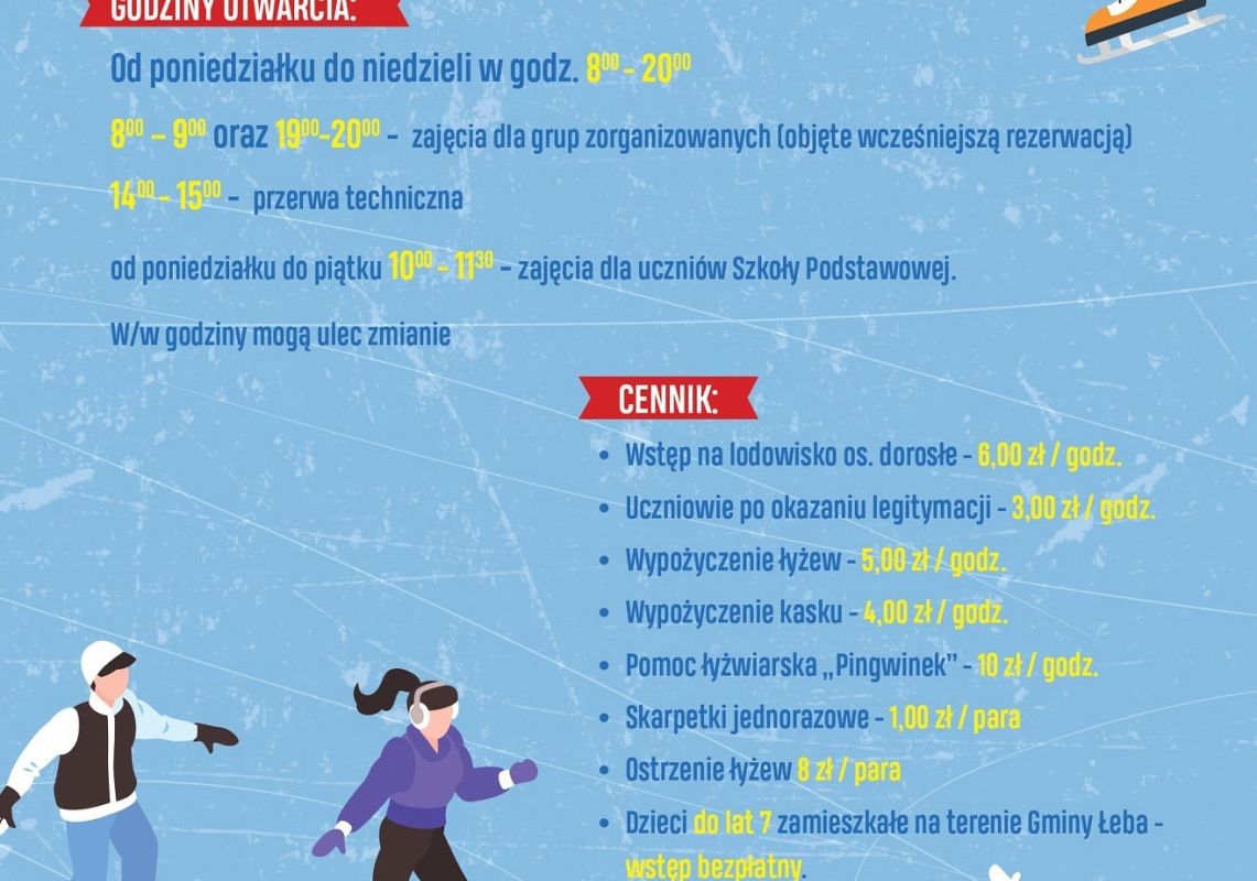 Plakat z informacją godzinową