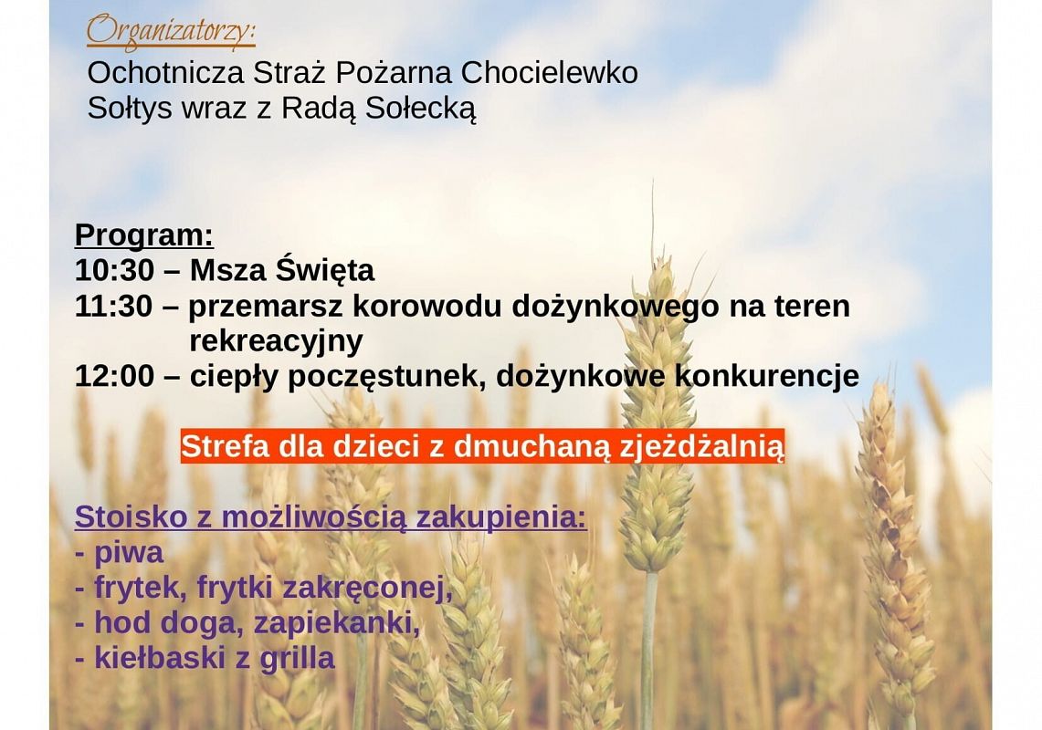 Dożynki Wiejskie w Chocielewku