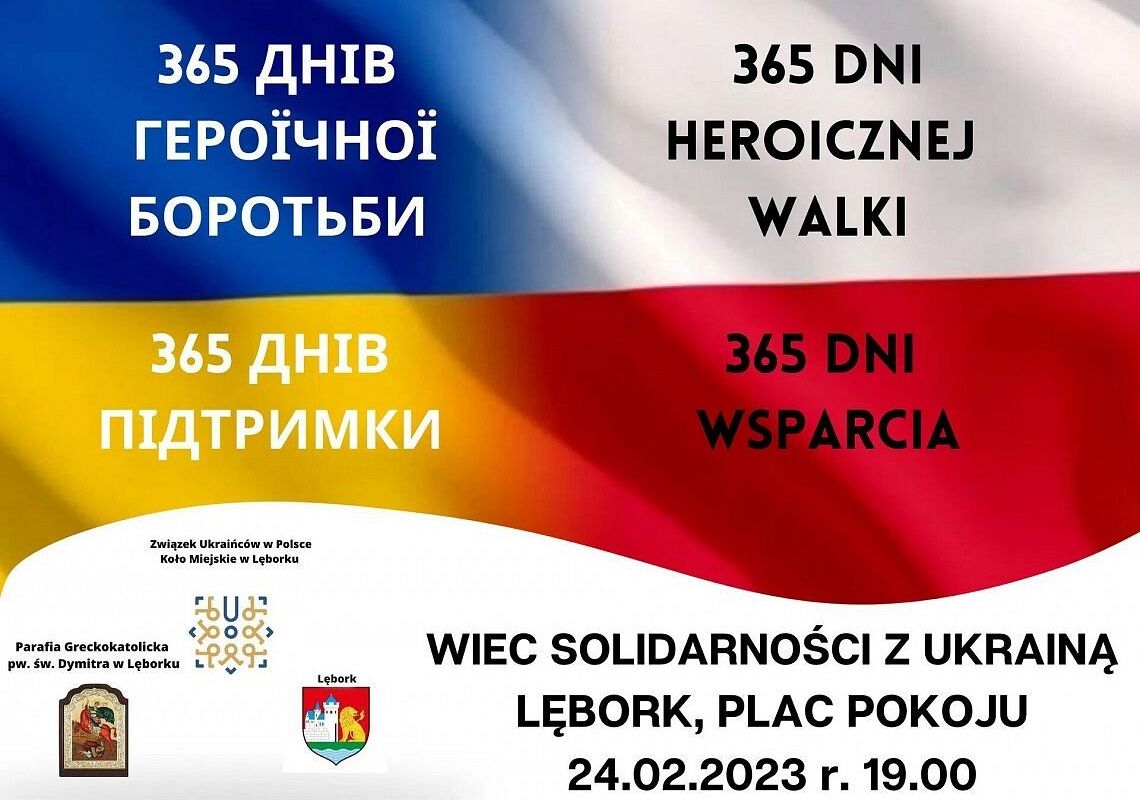 Wiec solidarności z Ukrainą