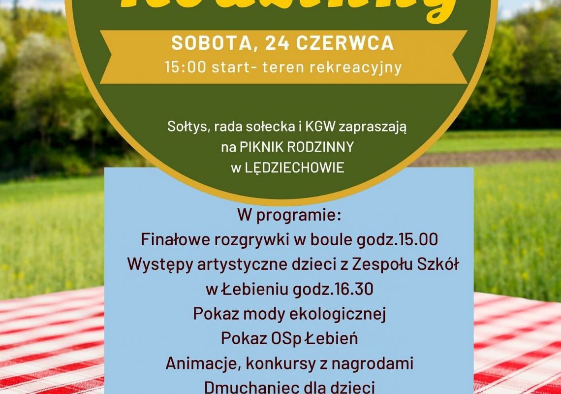 Piknik rodzinny w Lędziechowie