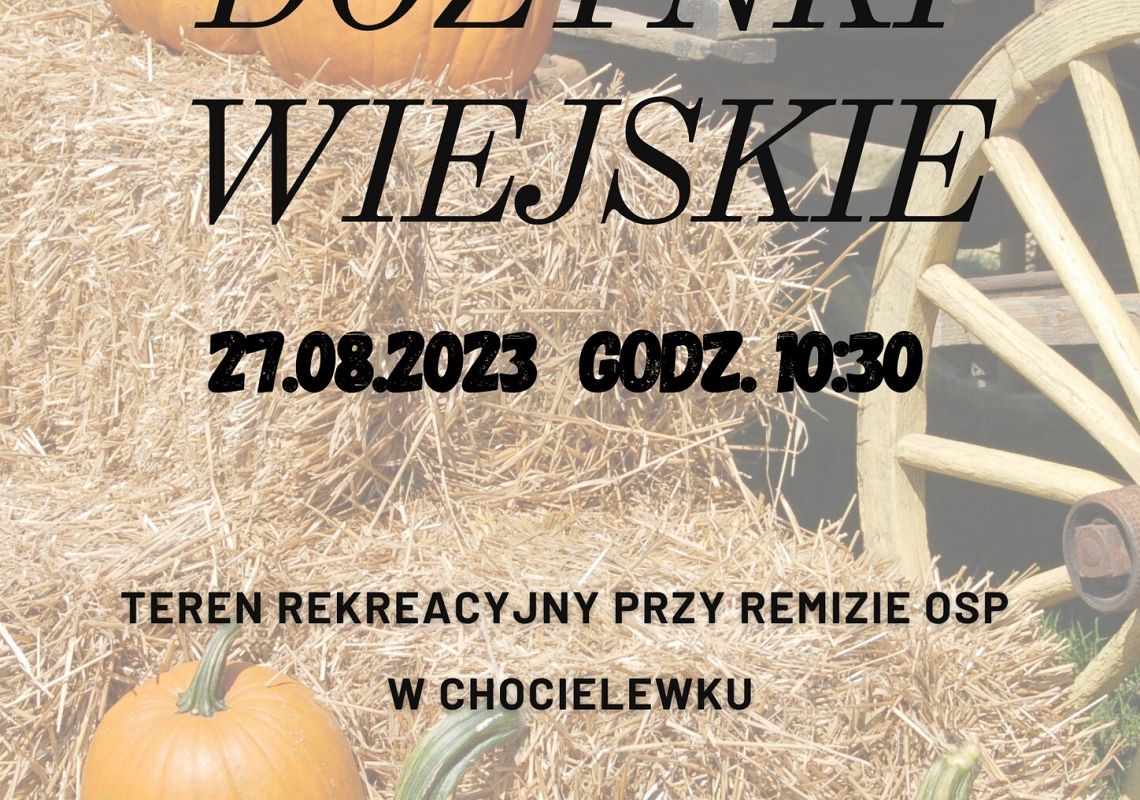 Dożynki wiejskie w Chocielewku