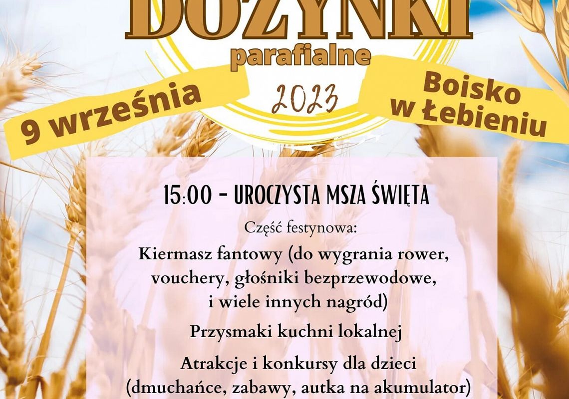 Dożynki parafialne w Łebieniu