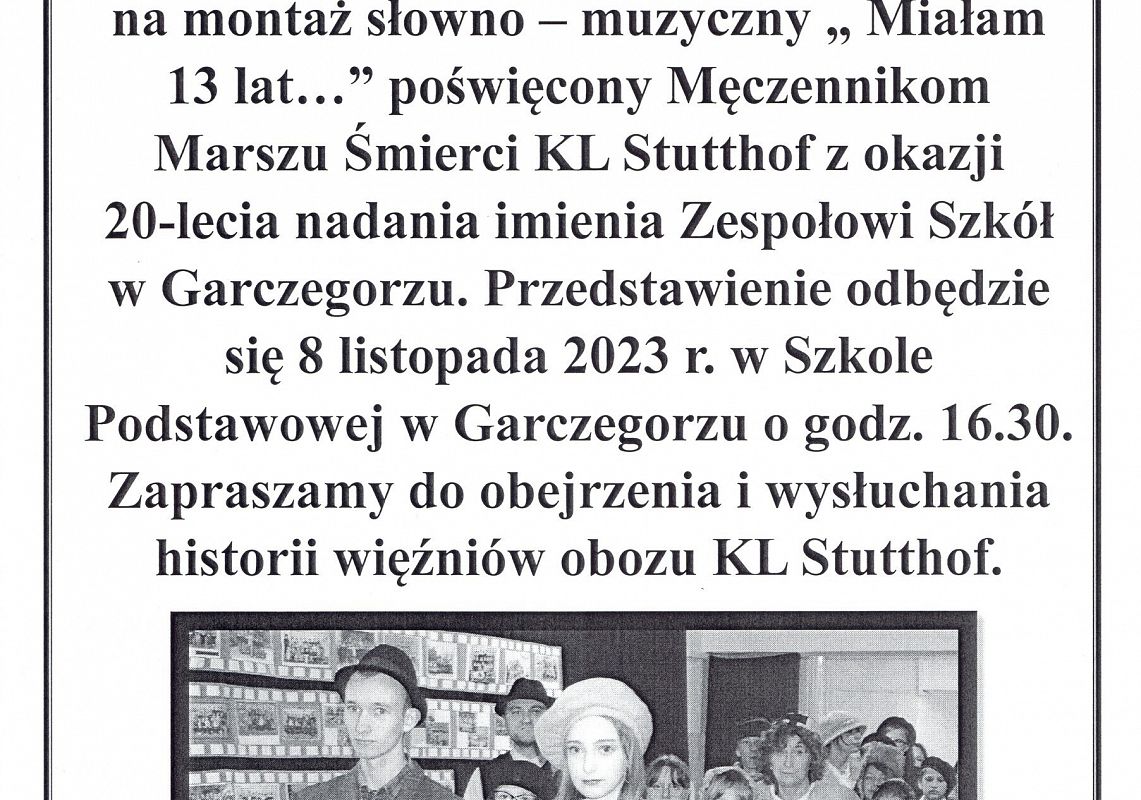 Zaproszenie do szkoły w