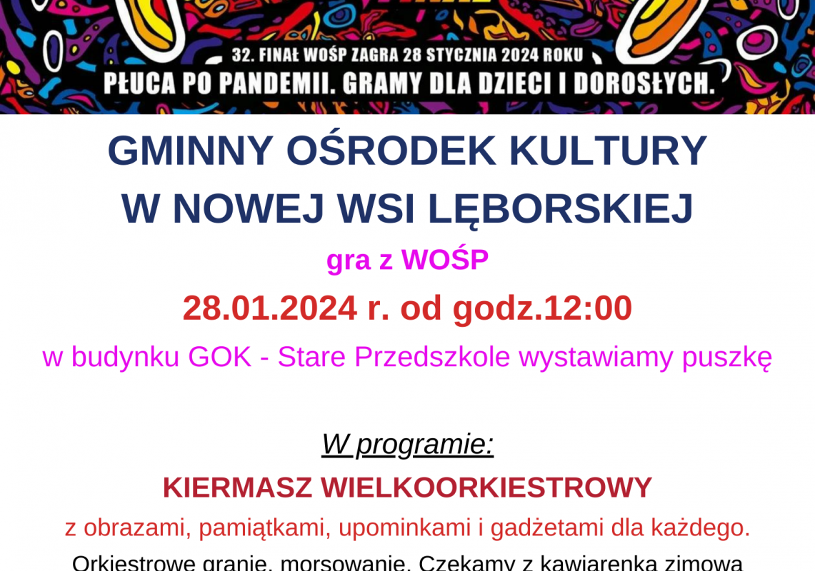 32 finał WOŚP w Nowej Wsi