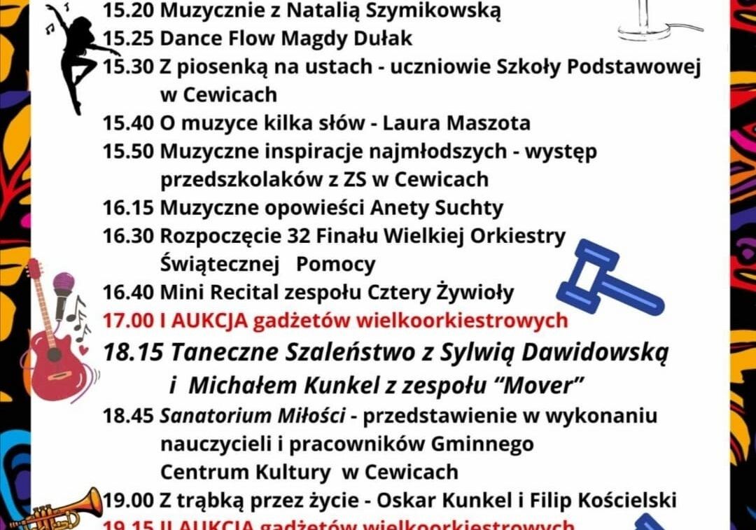 32 finał WOŚP w Cewicach