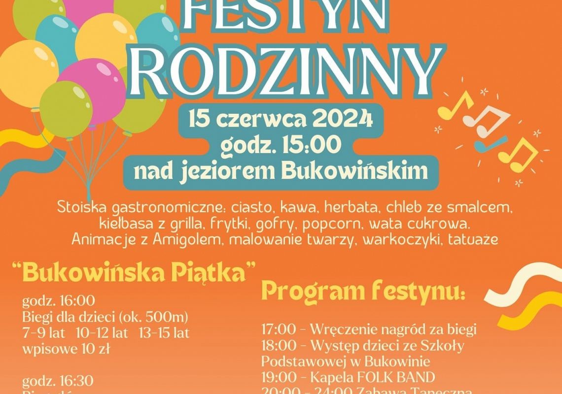 Festyn rodzinny nad jeziorem