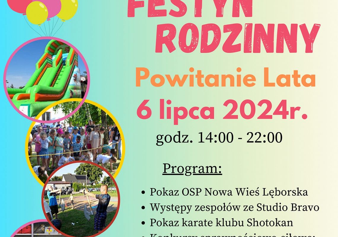 Festyn rodzinny  - Powitanie