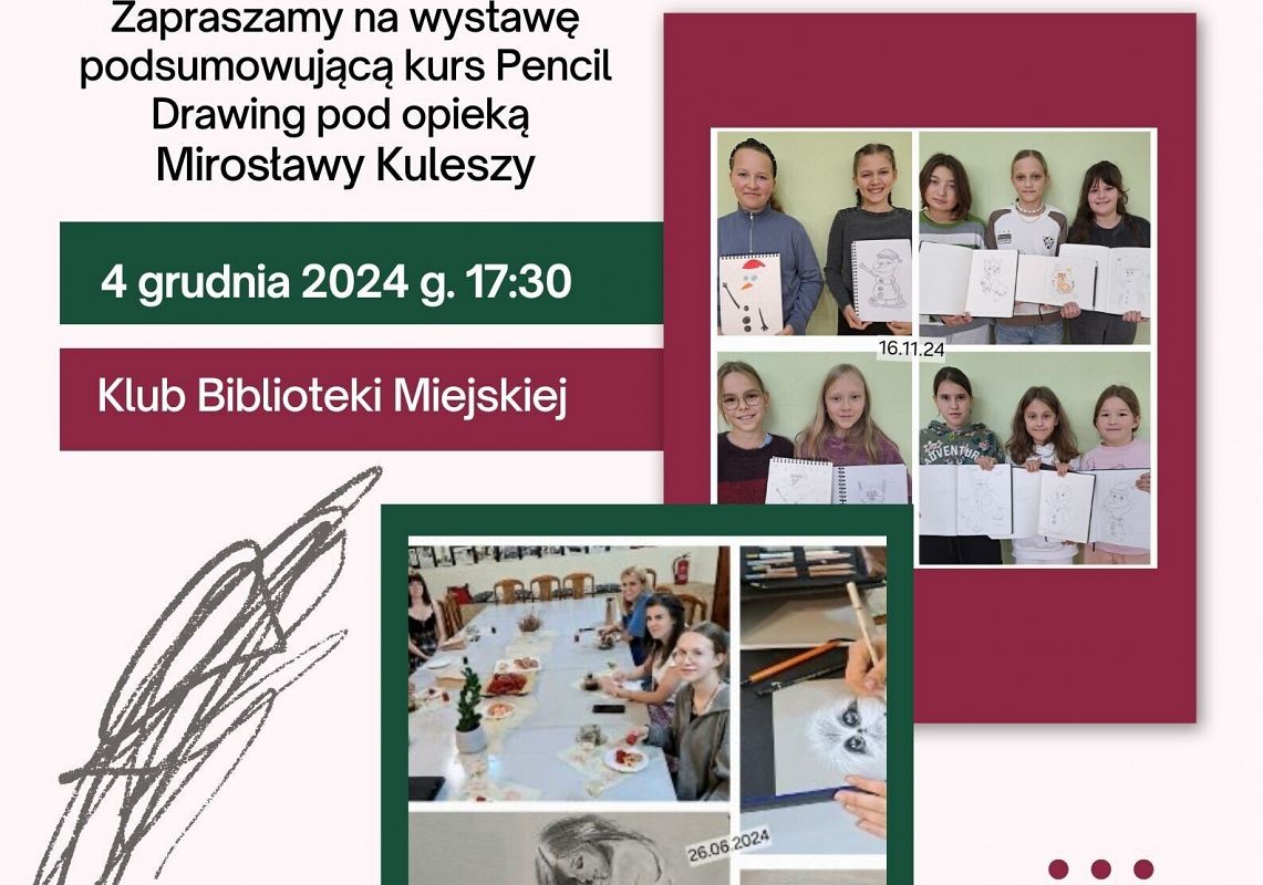 Pencil drawing - wystawa