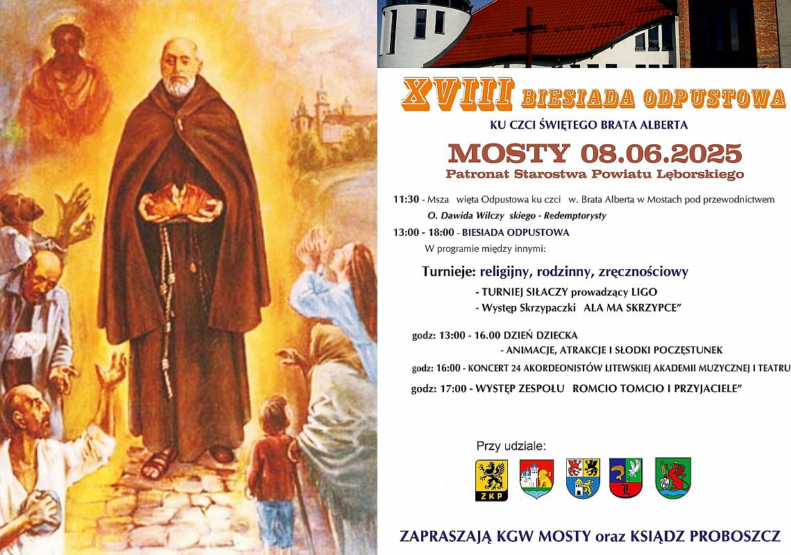 plakat z programem biesiady