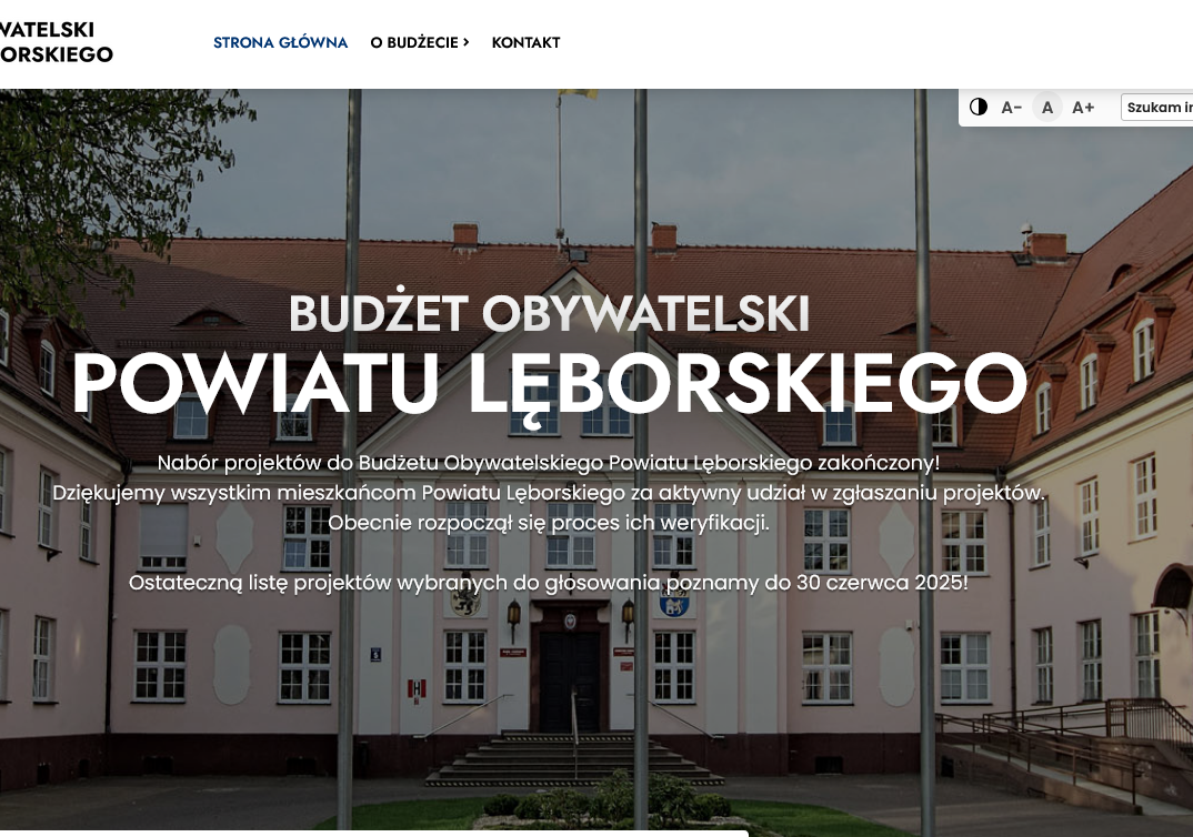 strona budżetu obywatelskiego