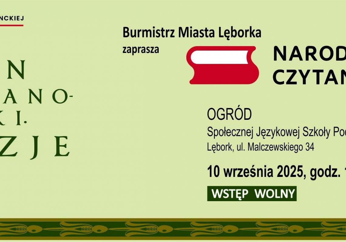 Narodowe Czytanie w Lęborku
