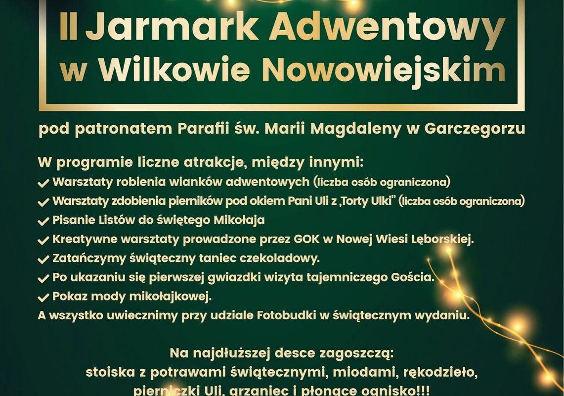Plakat informacyjny imprezy
