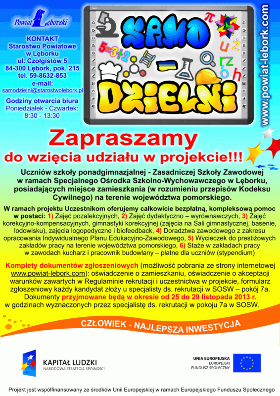 Informacja o rekrutacji do