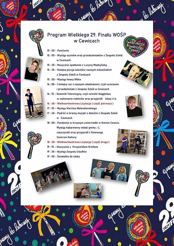 Program 29 Finału WOŚP w