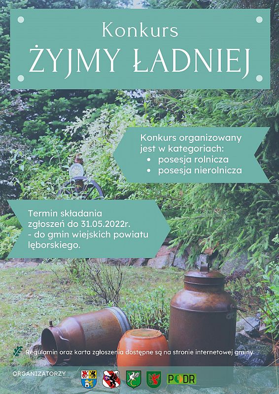 Plakat konkursu Żyjmy Ładniej