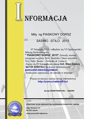 Mityng PIASKOWY DORSZ SASINO