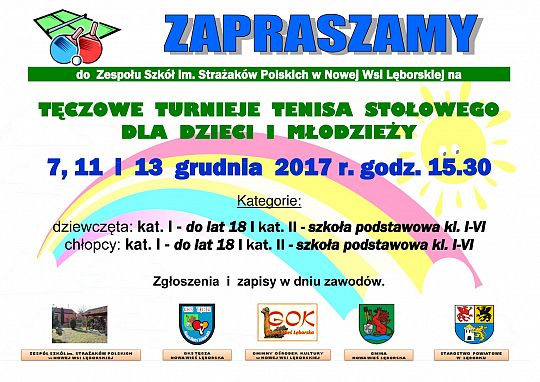 Zaproszenie na Tęczowy Turniej