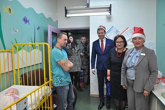 Mikołaj w lęborskim szpitalu