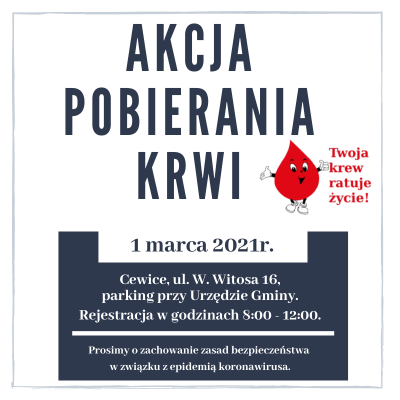 Krwiobus w Cewicach