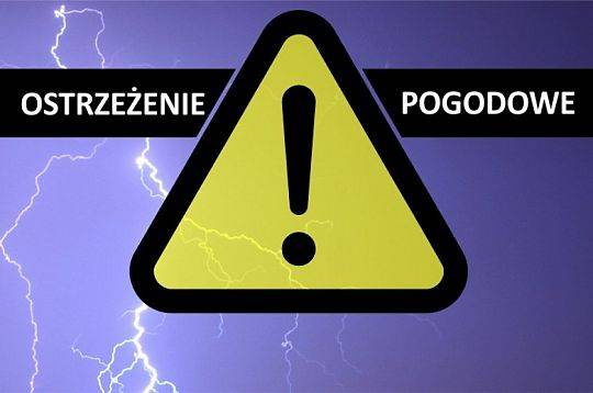 Ostrzeżenie przed deszczem i