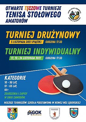 Listopad z tenisem stołowym w