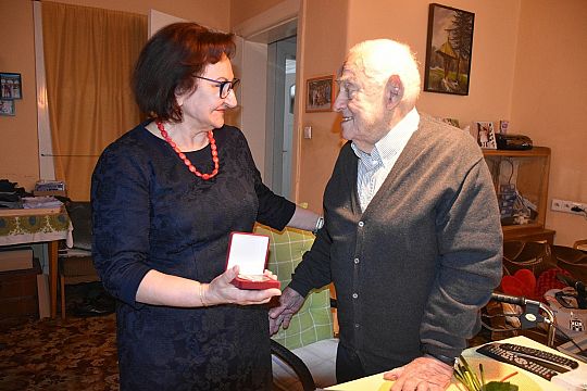 Z medalem u weterana