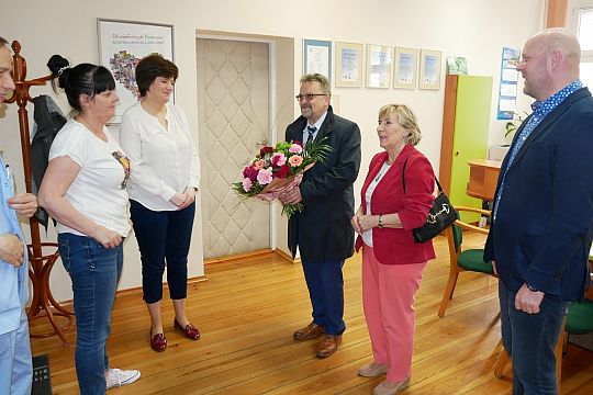 Wicestarosta z życzeniami w