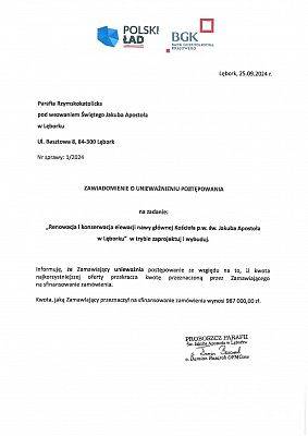 Informacji o unieważnieniu