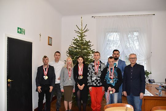 Starosta przyjął sportowców z
