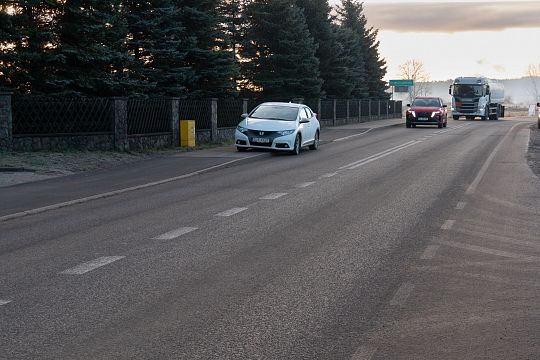 Do Kębłowa równiutko jak po