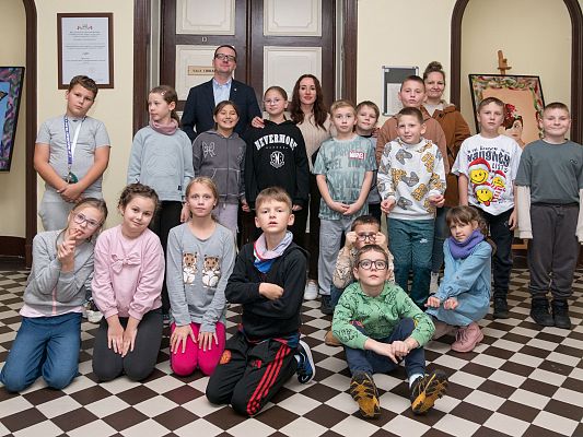 Dzieci odwiedziły starostwo