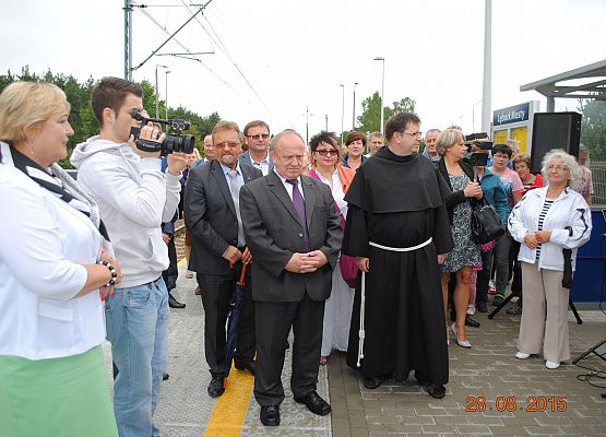 Otwarcie peronu w Mostach