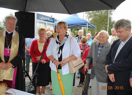 Otwarcie peronu w Mostach