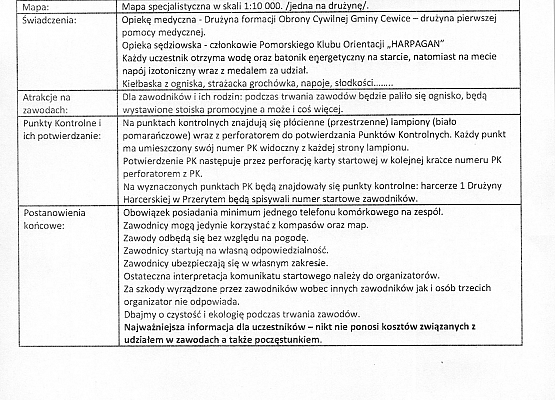 III Bieg na Orientację Drużyn