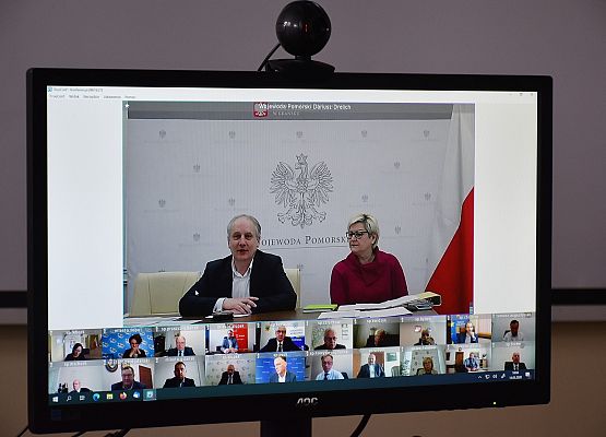 Wideokonferencja z wojewodą