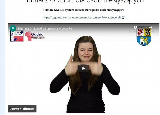 Moduł tłumaczenia migowego na