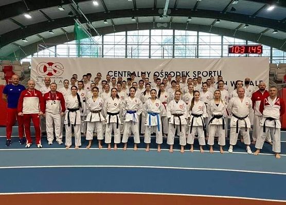 Uczestnicy zgrupowania w Spale