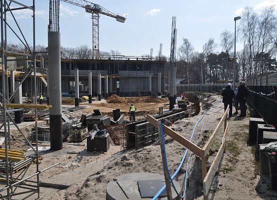 Prace na placu budowy